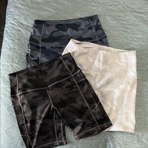 3 pair work out shorts with pockets